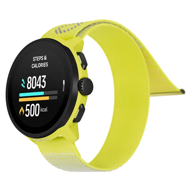 SUUNTO RUN Lime - смарт часы с текстильным ремешком
