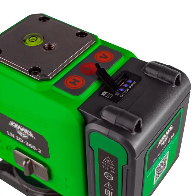 AMO LN 3D-360-2 с калибровкой - лазерный нивелир с зеленым лучом