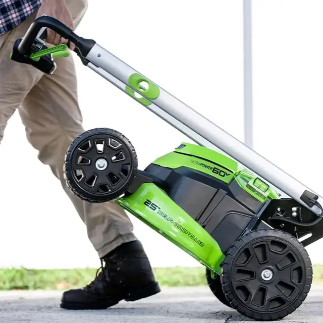 Greenworks GD60LM61 бесщеточная, 60V - аккумуляторная газонокосилка
