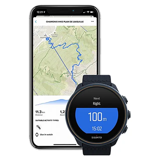 SUUNTO 9 BARO Titanium Granite Blue, синий гранит - смарт часы