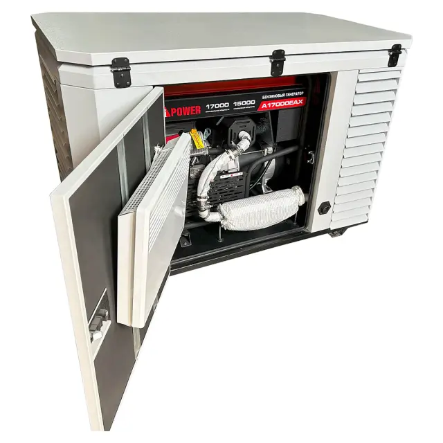 A-iPower A17000EAX в супертихом зимнем кожухе 1700SS RAL 7035