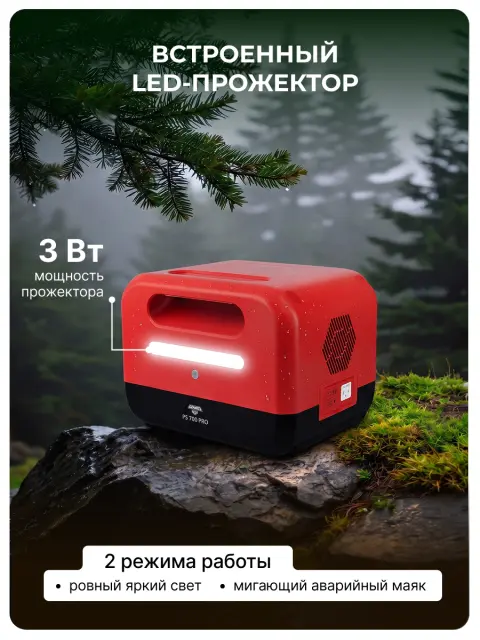 AMO PS 700 Pro красная - портативная электростанция