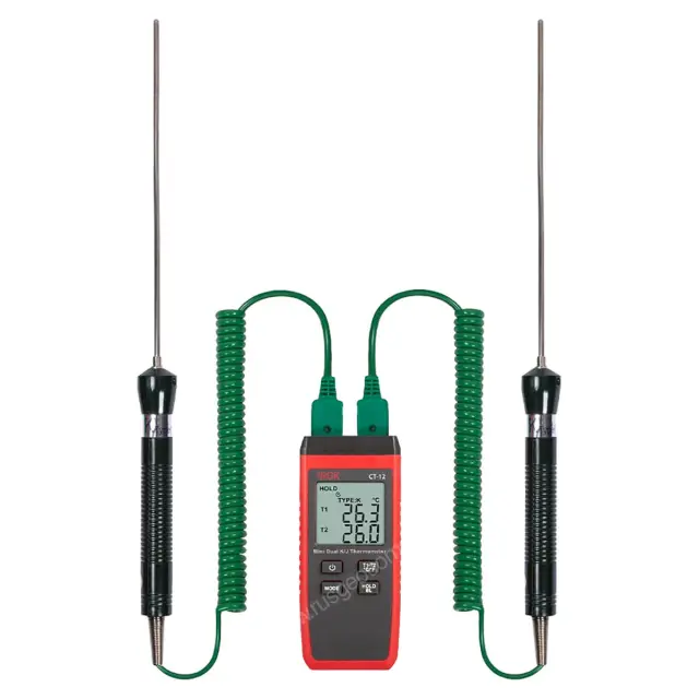Термометр RGK CT-12 с погружными зондами температуры TR-10W с поверкой