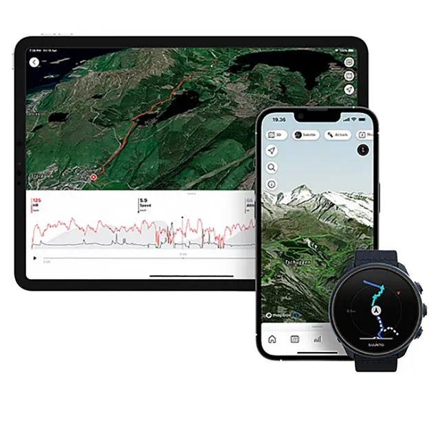 SUUNTO 9 BARO Titanium Granite Blue, синий гранит - смарт часы