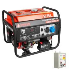 A-iPower A3500EAX в тихом зимнем кожухе 1200 RAL 8019 + блок автозапуска A-iPower 230 В, 50 А