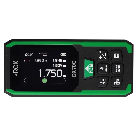 RGK DX70G с поверкой - лазерный дальномер