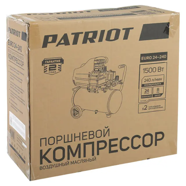 Patriot EURO 24-240 - масляный компрессор