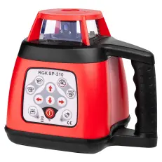 RGK SP-310 - ротационный нивелир (ротационный / красный луч / 600м с приемником / ±0,1 мм / АКБ)