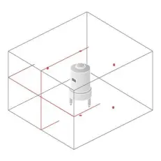Схема лучей лазерного нивелира Condtrol XLiner Combo