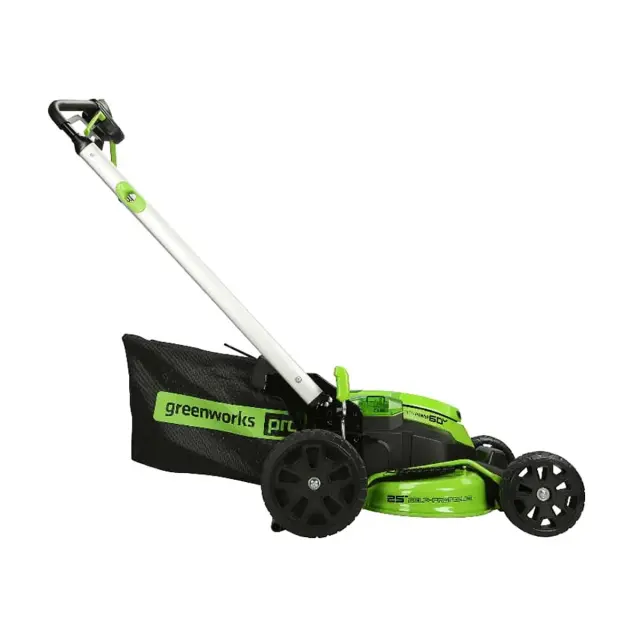 Greenworks GD60LM61 бесщеточная, 60V - аккумуляторная газонокосилка