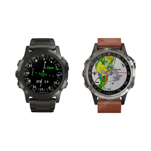 беговые часы Garmin D2 Delta для пилотов, кожаный ремешок