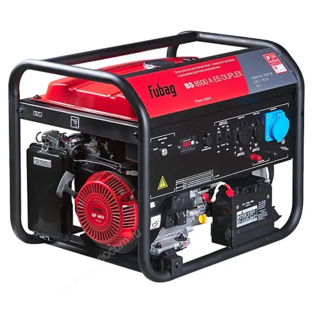 FUBAG BS 8500 A ES DUPLEX в тихом зимнем кожухе 1200 RAL 7024 - бензиновый генератор