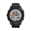 Часы для спортсменов Garmin Fenix 7 Sapphire Solar титановый серый DLC с черным ремешком