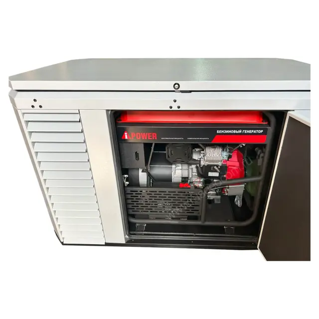 A-iPower A13000TEAX в супертихом зимнем кожухе 1700SS RAL 7035 + блок автозапуска A-iPower 230В/400В 100А 8 ПИН