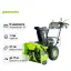 Снегоуборщик аккумуляторный самоходный Greenworks GD82ST56K2 бесщеточный, 82V с 3хАКБ 2.5 Ач + ЗУ