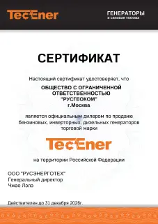 TecEner TE7500Dei - инверторный дизельный генератор