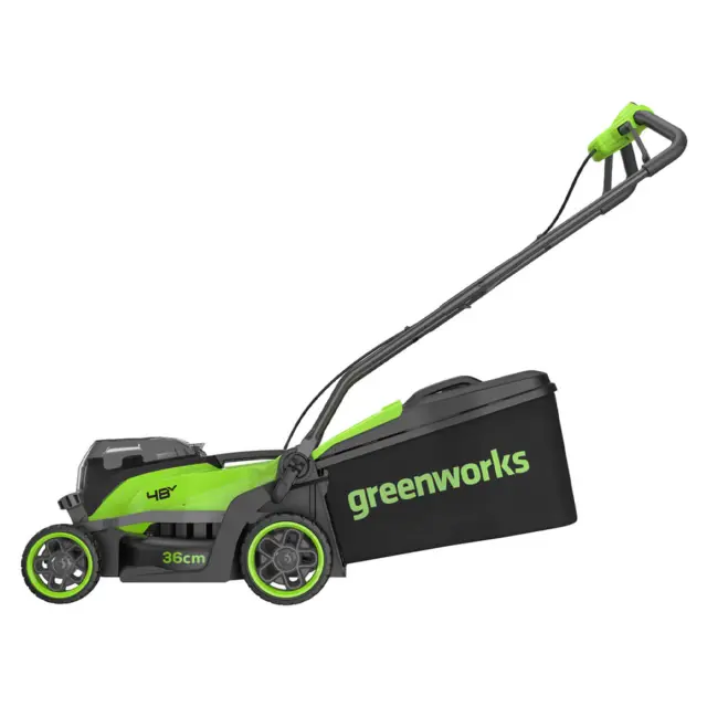 Greenworks GD24X2LM361, 2х24V, 36 см, бесщеточная, без АКБ и ЗУ - аккумуляторная газонокосилка
