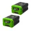 Greenworks GD60PST бесщеточный, 60V с 2хАКБ 2 Ач без ЗУ