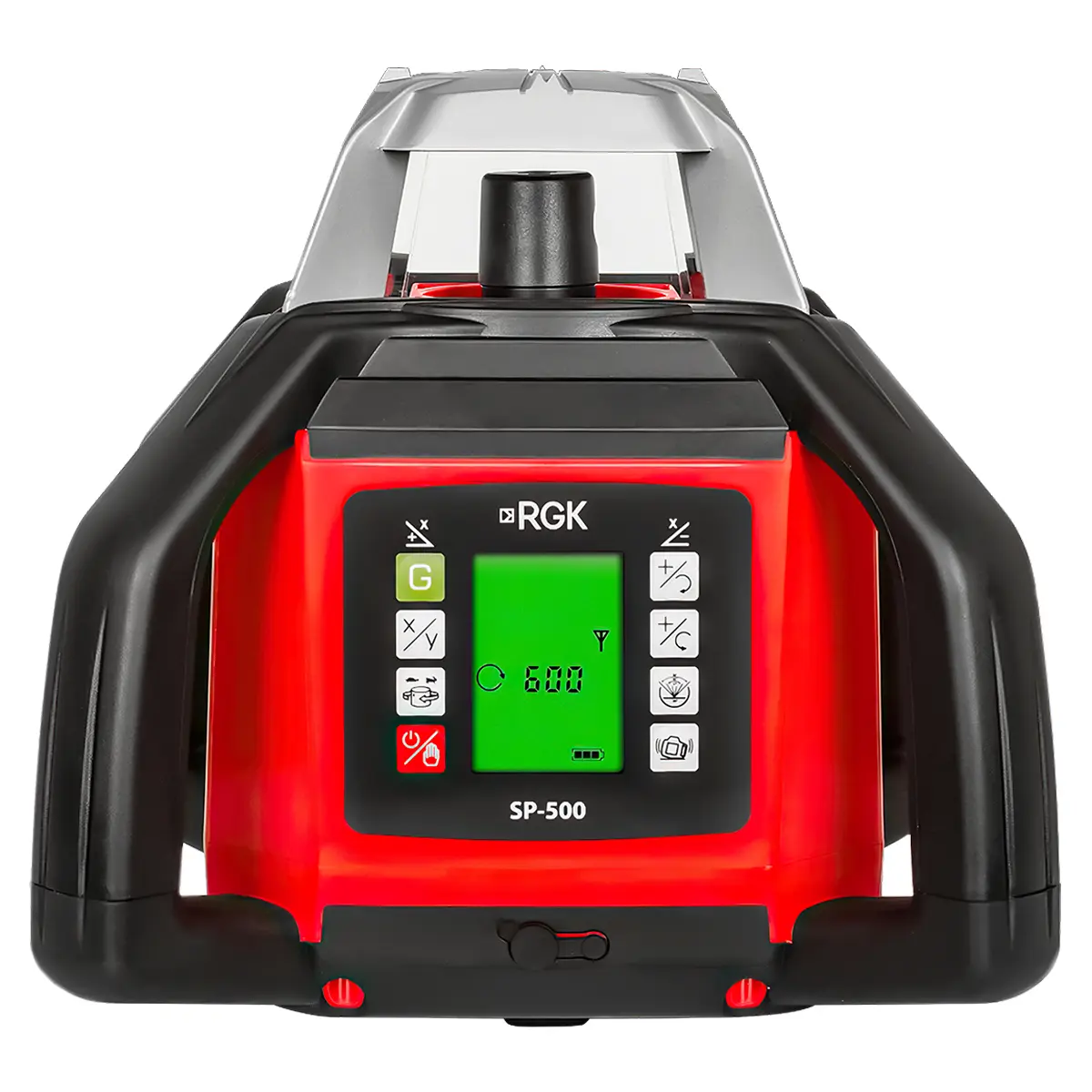RGK SP-500 с калибровкой - ротационный нивелир (ротационный / красный луч / 900м с приемником / АКБ)