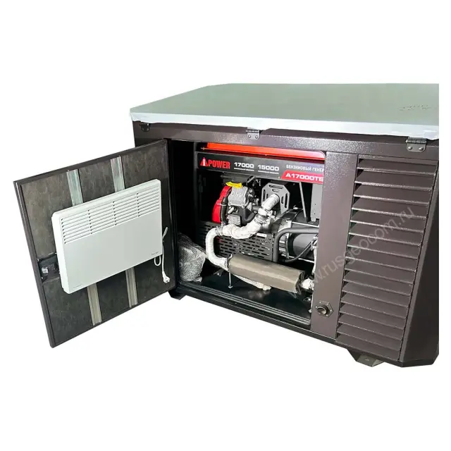 A-iPower A11000TEAX в супертихом зимнем кожухе 1700SS RAL 8019 + блок автозапуска A-iPower 230В/400В 100А 8 ПИН