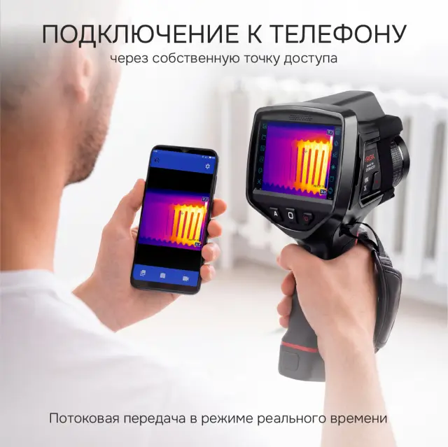 RGK TL-640 Plus в комплекте с широкоугольным объективом 48° - тепловизор с поверкой и опцией 2000 °C