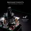 RGK SP-610G - ротационный нивелир (ротационный / зелёный луч / 900м с приемником / ±0,05 мм / АКБ)