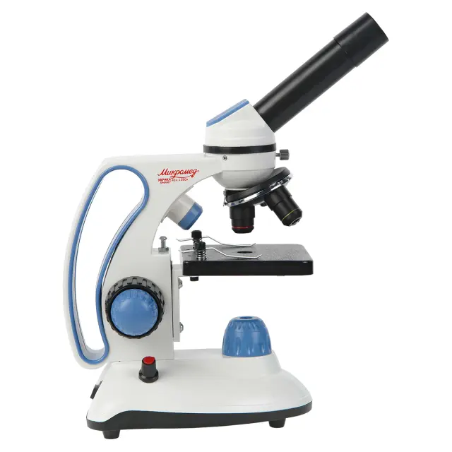 Микромед Эврика SMART 40x-1280x в текстильном кейсе - школьный микроскоп