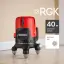 RGK ALPHA 205 - лазерный уровень (зелёный луч / 40м  / АКБ)