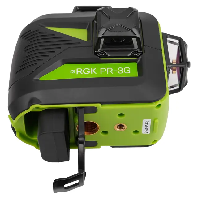 RGK PR-3G + штанга-упор - лазерный нивелир 3d с зеленым лучом