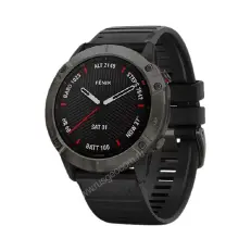 Garmin Fenix 6X Sapphire серый DLC с черным ремешком - смарт часы