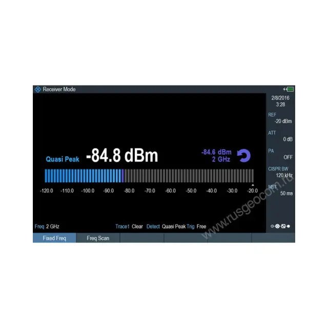 Режим приемника Rohde Schwarz FPH-K43