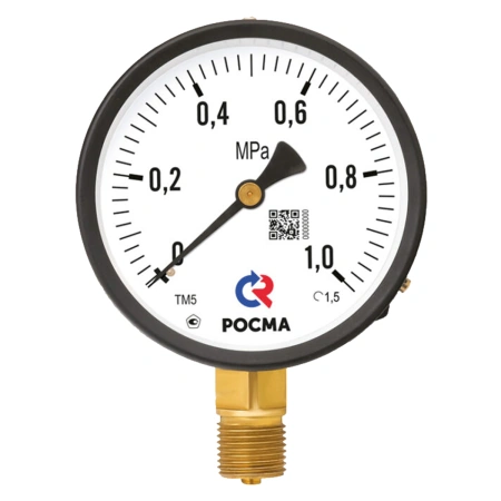 ТМВ-310Р.00 (-0,1-0,5МРа) M12x1.5.2,5 - мановакуумметр с поверкой