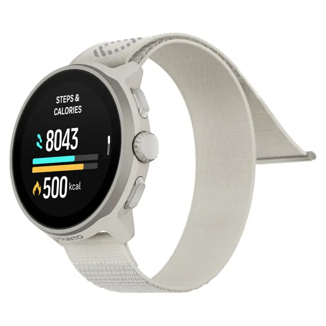 SUUNTO RUN Frost Gray - смарт часы с текстильным ремешком