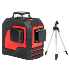 RGK PR-3M + штатив - лазерный нивелир 3d с красным лучом
