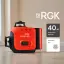 RGK ALPHA 3D - лазерный уровень 3D (360° / зелёный луч / 40м / АКБ)