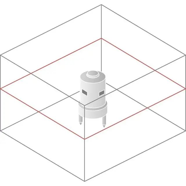 Схема лучей лазерного нивелира Spectra Precision HV302