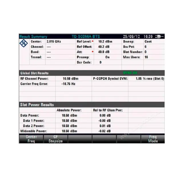Опция общего анализа сигналов базовых станций TD-SCDMA Rohde & Schwarz FSH-K48