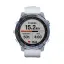 Часы для спорта Garmin Fenix 7 Sapphire Solar титановый синий минерал DLC с белым ремешком