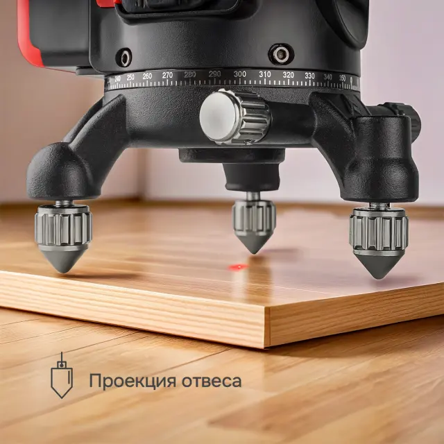 RGK ALPHA 205 с калибровкой - лазерный уровень (зелёный луч / 40м / АКБ)