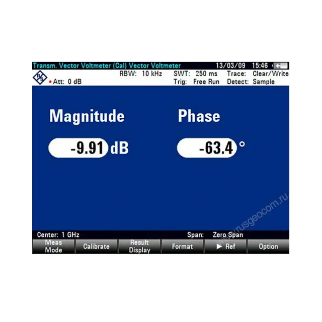 Опция приложение для измерения с помощью векторного вольтметра Rohde & Schwarz ZVH-K45