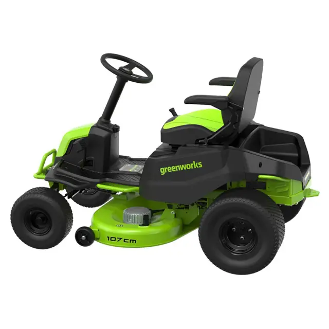 Greenworks GC82LT107 82V (107 см) - трактор садовый бесщеточный аккумуляторный без АКБ и ЗУ