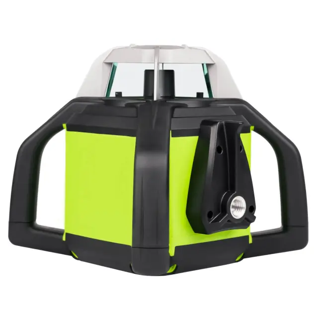 RGK SP-610G с калибровкой - ротац. нивелир (ротационный/зелёный луч/450м с приемником/±0,1 мм/АКБ)