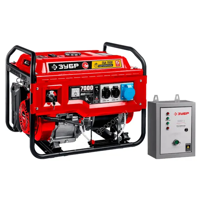 Бензиновый генератор ЗУБР СБА-7000 с АВР