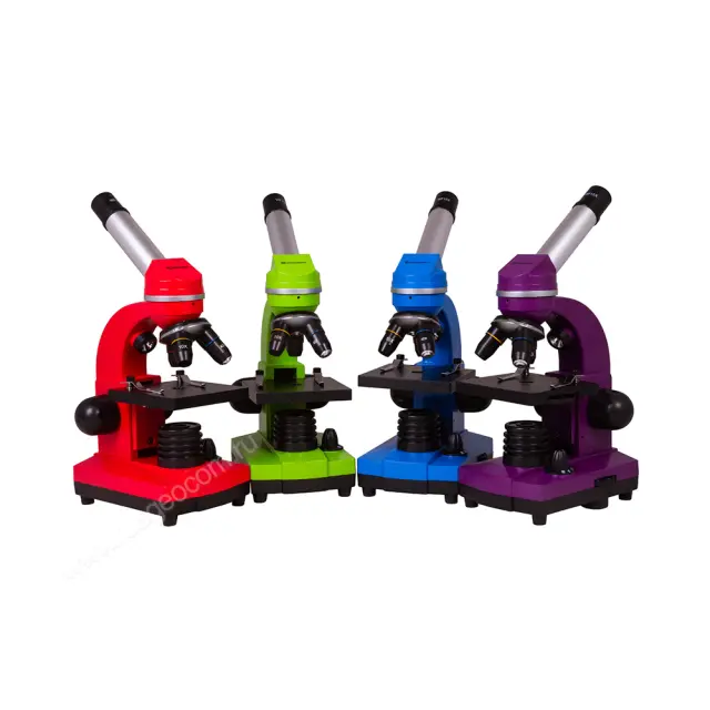 школьный Микроскоп Bresser Junior Biolux SEL 40–1600x, синий