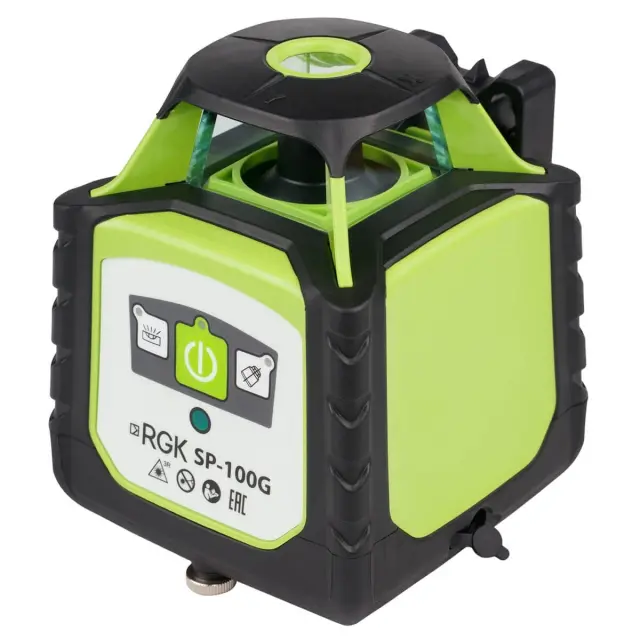 RGK SP-100G COMBO - комплект ротационного нивелира с элевационным штативом