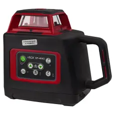 RGK SP-400G - ротационный нивелир (ротационный / зелёный луч / 400м с приемником / ±0,1 мм / АКБ)