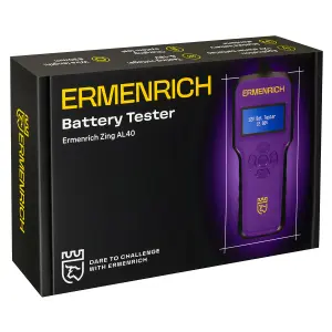 Ermenrich Zing AL40 - тестер аккумуляторов фиолетовый