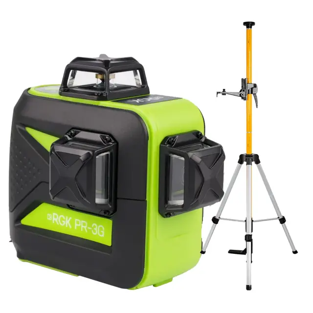 Лазерный уровень RGK PR-3G + штанга-упор RGK CG-2