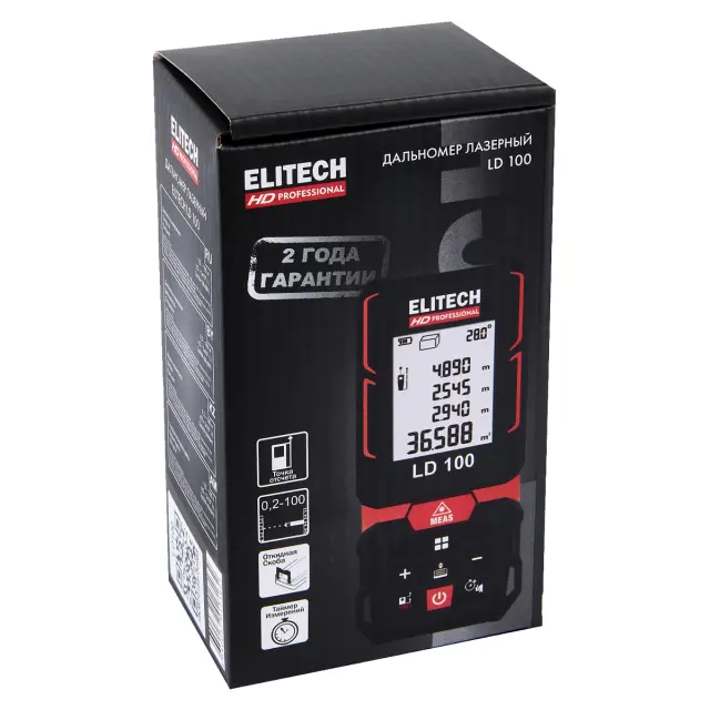 Elitech HD LD 100 - лазерный дальномер