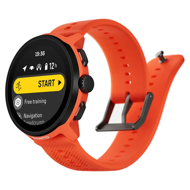 SUUNTO RUN Coral Orange - смарт часы с силиконовым ремешком
